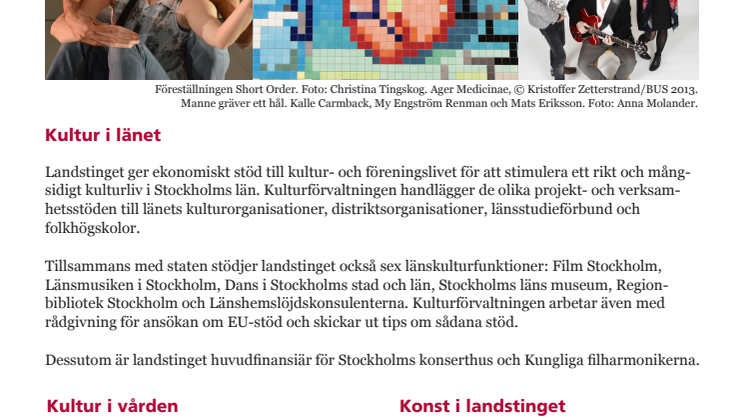 Om landstingets kulturuppdrag