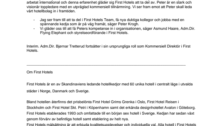 NY VD I FIRST HOTELS