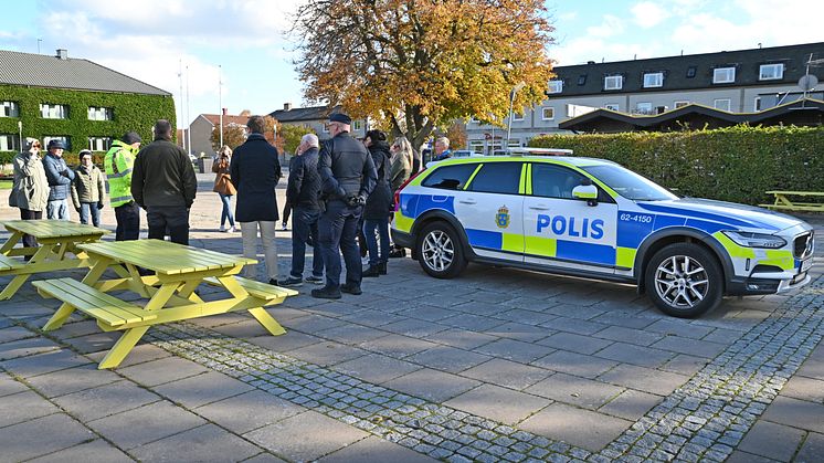 Bild från höstens trygghetsvandring i Bromölla kommun. 