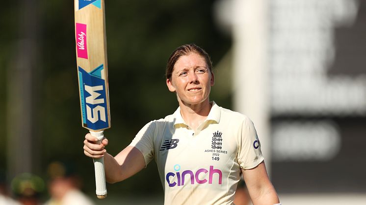 Heather Knight will lead a 13-strong Test squad. Photo: Getty Images