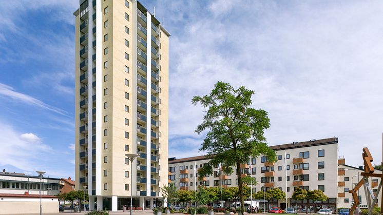 Markmyntsgatan 3 var en spektakulär skyskrapa på 50-talet, Axel Dahlströms torg  bild: Krister Engström