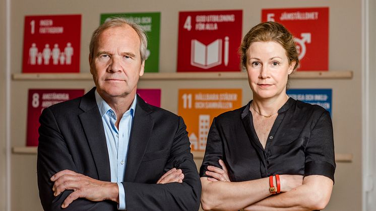 Anders Lago, förbundsordförande Riksförbundet FUB, och Christina Heilborn, förbundssekreterare Riksförbundet FUB.