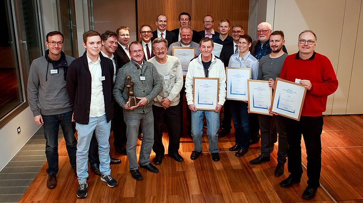 Gruppenfoto der Gewinner