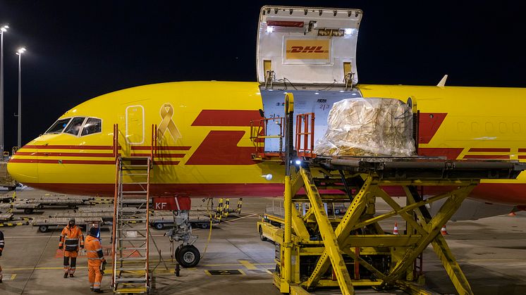DHL Express spelar en viktig roll i den europeiska logistiken av Covid-19-vaccin