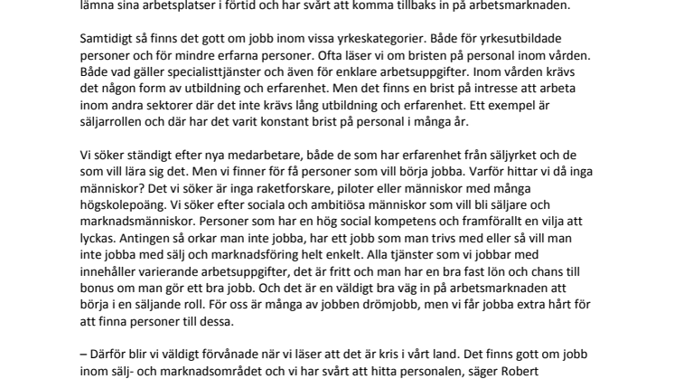 Gott om jobb – men ingen vill ha dem