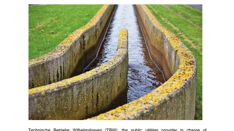 Radio-based communication in a wastewater treatment plant