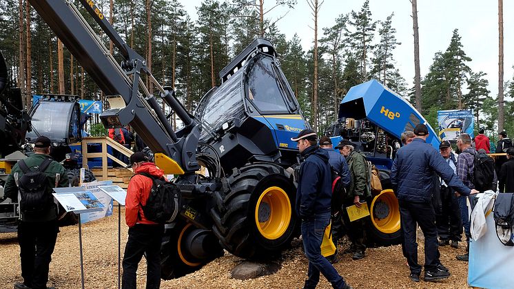 Customers who ordered the new Rottne H8D unseen were positively surprised when they got to see it up close at Elmia Wood. Photo: Elmia AB