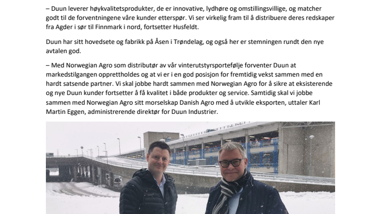 ​Duun til Norwegian Agro
