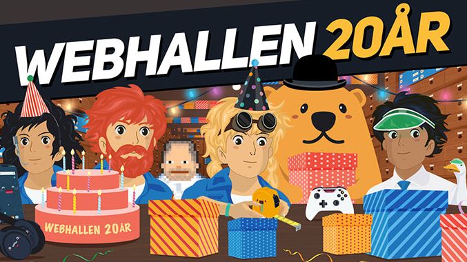 Webhallen firar 20 år 5:e februari