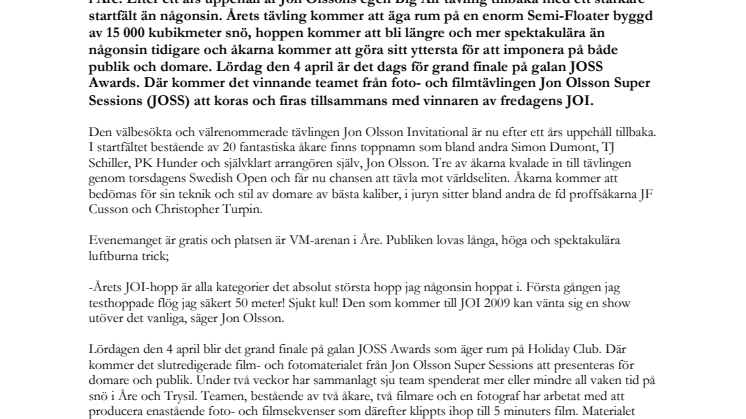 Enorma hopp & gala i Åre 