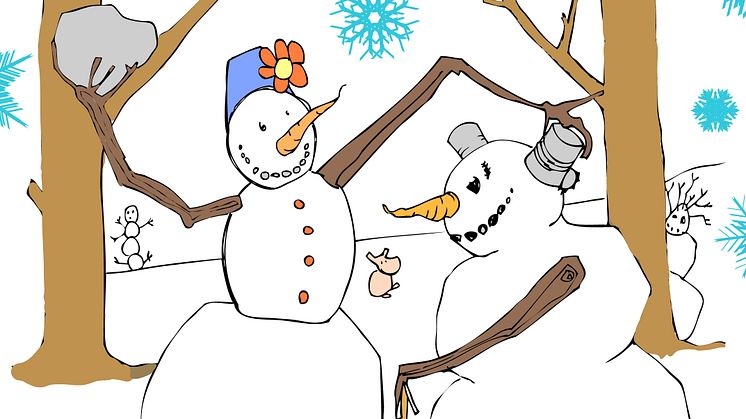 Barnens snöskulpturfestival i Uppsala