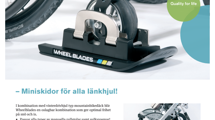 Uppfinnaren till miniskidorna Wheelblades finns i Otto Bocks monter under mässan 