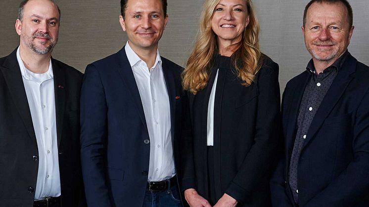 Denis Gallant, COO, Transdev Ontario and CEO, Voyago; Arthur Nicolet, CEO, Transdev Canada; Theresa Matthews, VP Business Development, Transdev Canada; Perry Ferguson, CEO, Voyago