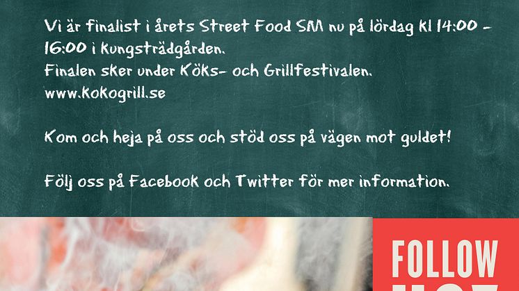 Modern mat från Mellanöstern lockar juryn i Streetfood SM 2014