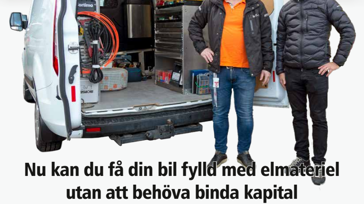 Nytt koncept - Kundunikt lager i bil!