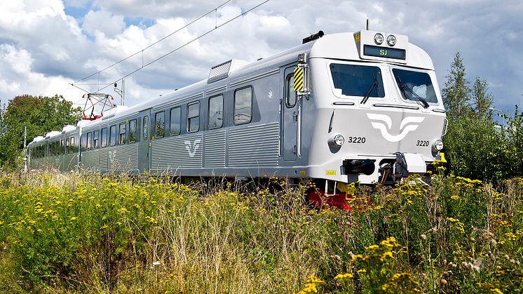 Ombyggda SJ-tåg i Mälardalen