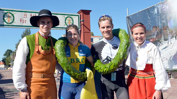 Alexander Wetterhall and Jennie Stenerhag won Cykelvasan 2015