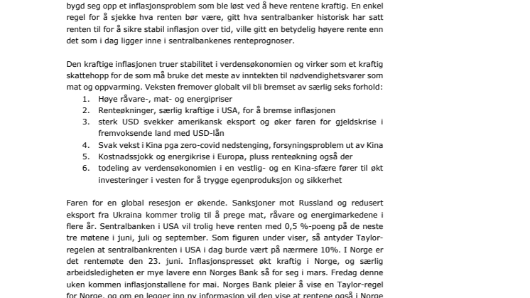 månedsrapport juni 2022