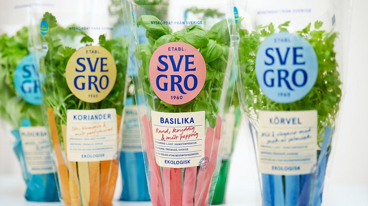 Svegros nya förpackningar