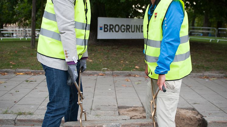 Byggstart för omvandlingen av Trädgårdsgatan.