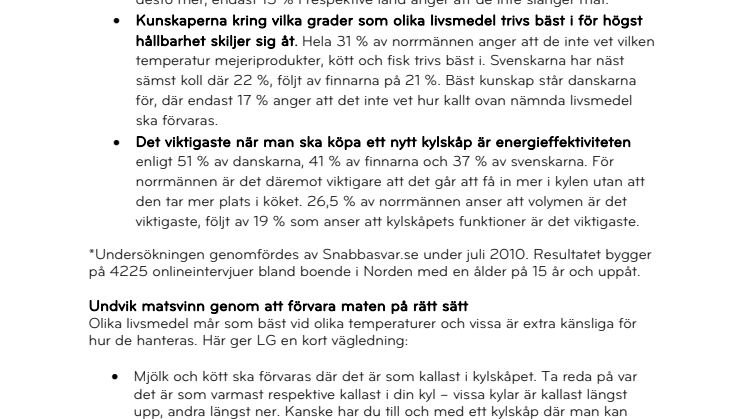 Kunskaper och beteende kring matsvinn olika i Norden