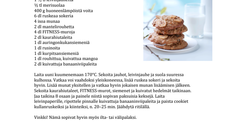 Nestlé FITNESS reseptiliite