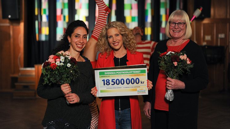 Mays Sylwan, Clowner utan Gränser, Sandra Dahlberg, Postkodlotteriet, och Lena Tynnemark, Röda Korset