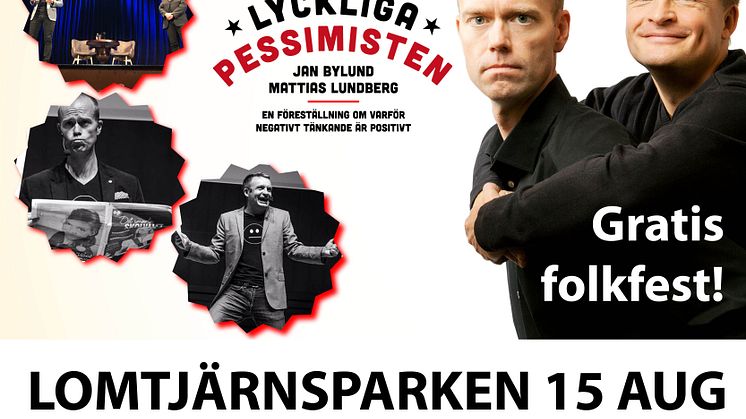 Pessimister bjuder på gratis föreställning i Lomtjärnsparken i sommar!