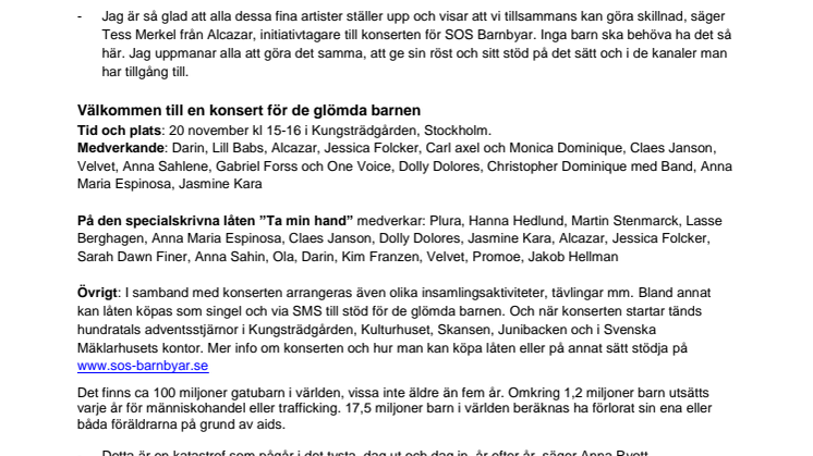 Artister ger röst åt de glömda barnen