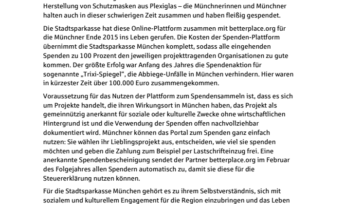 Zusammen schaffen wir die 5 Millionen Marke auf der Spendenplattform gut-fuer-muenchen.de!
