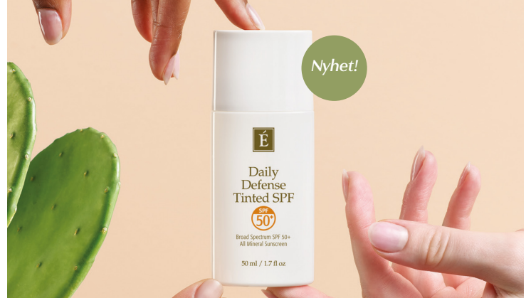 A4-skylt Eminence-Daily Defense Tinted SPF