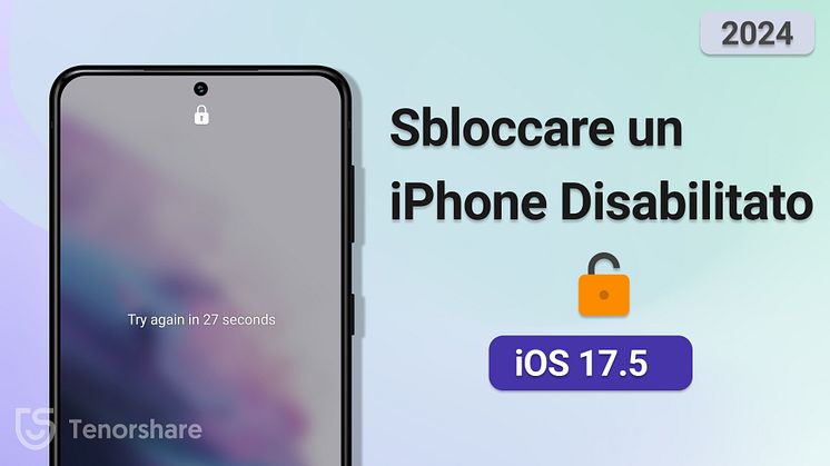 sbloccare iphone disabilitato