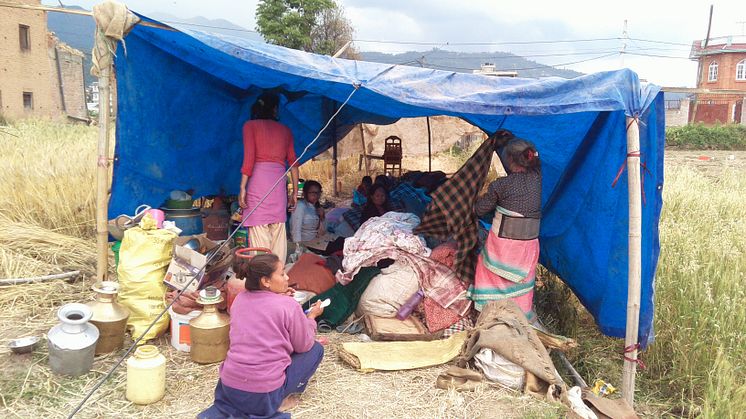 PMU når fram med akut insats efter jordbävningen i Nepal