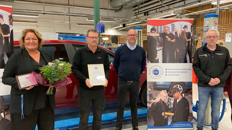 De la Gardiegymnasiet certifieras som Motorbranschcollege!
