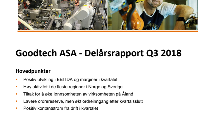 Kvartalsrapport Q3 2018