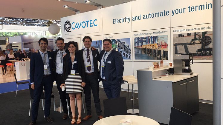 Ready to engage: the Cavotec team at TOC Europe.