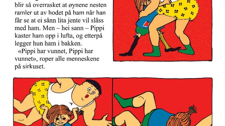 Pippi viser styrke klassisk