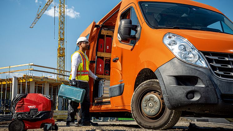 Hilti och Trackunit lanserar lösning för inventariehantering av tung utrustning för transportfordon.