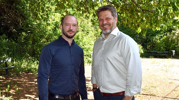 Tom Otter, driftchef för uppdraget och Per Österborg, Key Account Manager på Avarn Security.
