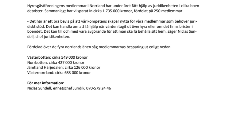 ​1,7 miljoner kronor tillbaka till våra medlemmar