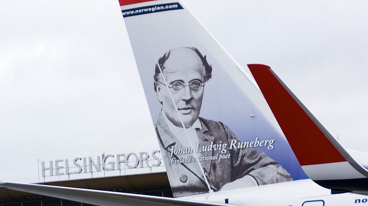 Norwegianin ensimmäinen suomalainen "pyrstösankari" Johan L. Runeberg (DY-NIA)