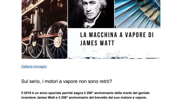 Sul serio, i motori a vapore non sono retrò?