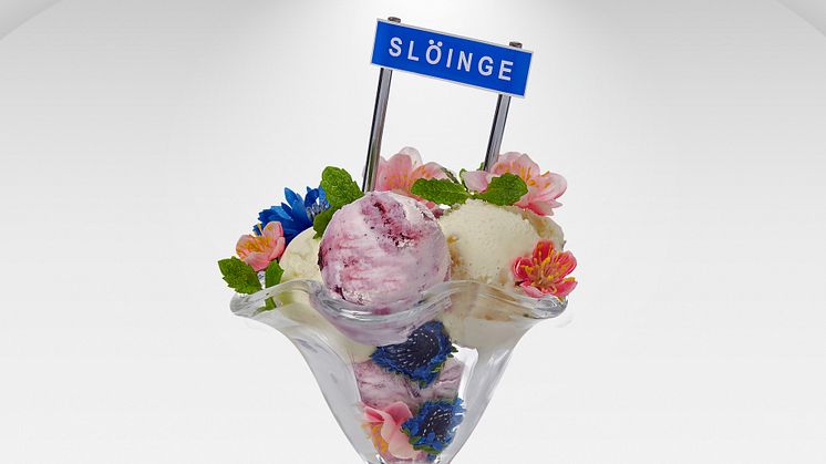 Svensk glasstradition från Slöinge. Inga konstigheter.