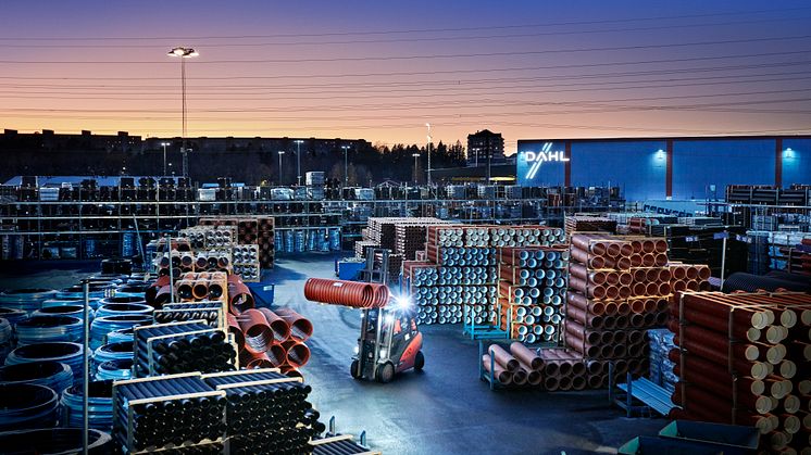Dahls nuvarande centrallager ligger i Kallhäll, Järfälla.