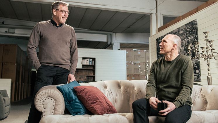 Bernt-Arne Winberg från Hagagruppen tillsammans med Duncan Levinsohn från  Jönköping International Business School vid Jönköping University.