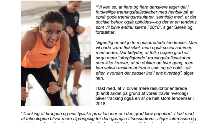 Sådan skal du træne i 2018