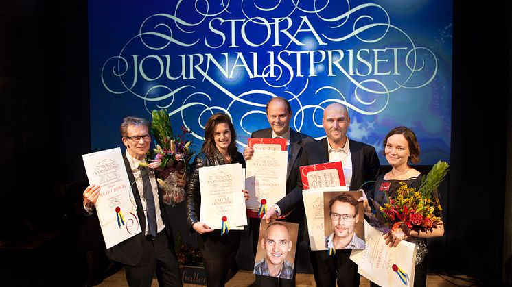 Vinnarna av Stora Journalistpriset 2013