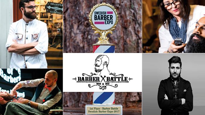 Sveriges främsta barberare från Stockholm, Göteborg, Malmö och "övriga Sverige" gör upp om titeln "Årets barberare 2017"