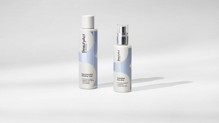 Gi trøtt og tørr hud nytt liv med BeautyAct sine fuktighetsgivende nyheter.