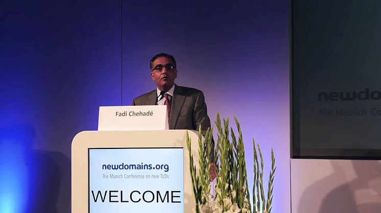 Keynote von ICANN-Chef Fadi Chehadé auf der newdomains 2013
